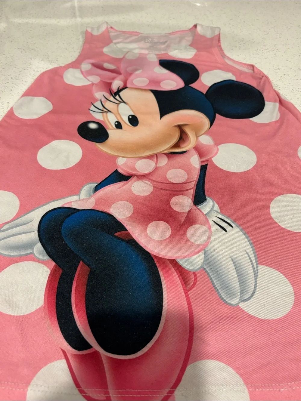 Disney Pink and White Polka Dot Minnie Mouse Tank Dress